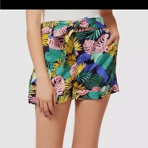 Dex High Waist Green and Pink Shorts